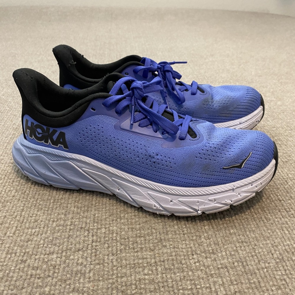 Hoka One One Arahi 7 Running Shoes Womens Size 7.5 Blue Mesh Cushioned 1147851